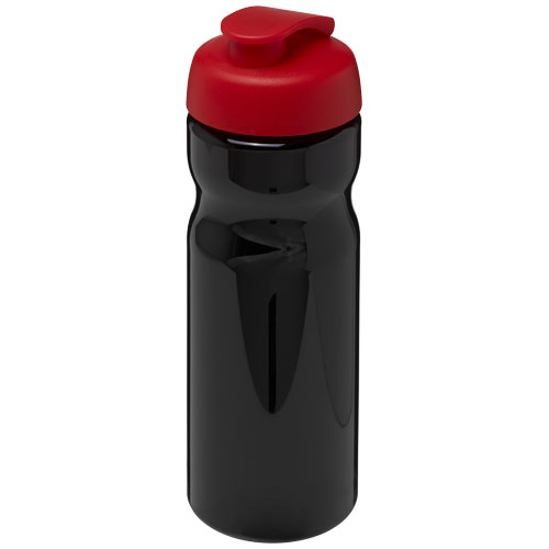 Bouteille personnalisable de sport 650ml H2O Active® noir / Rouge